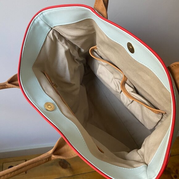 Tory Burch Perry Color Block Tote - Picture 6 of 8